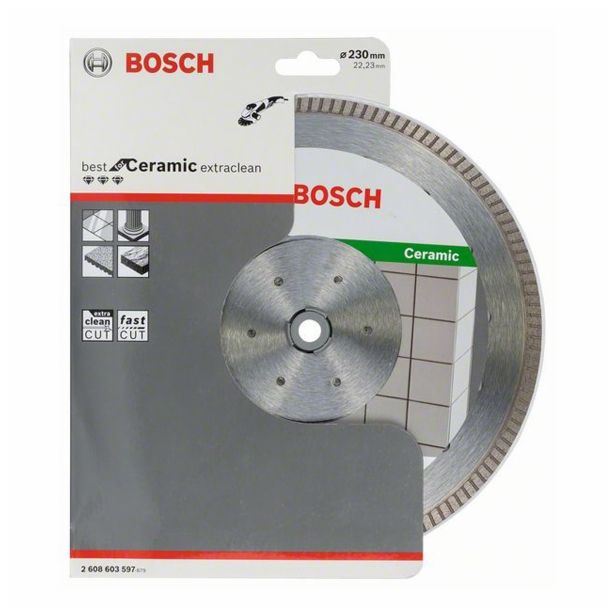 Diamantna Rezalna Plošča Bosch 230x22 Mm Za Keramiko Extraclean Turbo