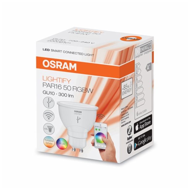 Razna Led Arnica Osram Lightify Par Rgbw W Gu V Barvna