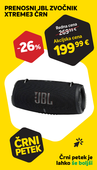 ČRNI PETEK - PRENOSNI JBL ZVOČNIK XTREME3 ČRN -26%