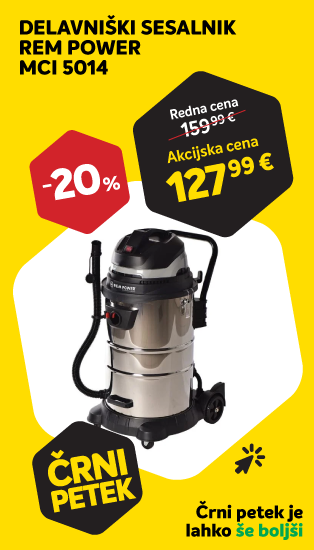 ČRNI PETEK - DELAVNIŠKI SESALNIK REM POWER MCI 5014 -20%