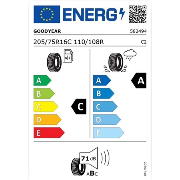 LETNA GUMA GOODYEAR 205/75R16C 110R EFFICIENTGRIP CARGO 2