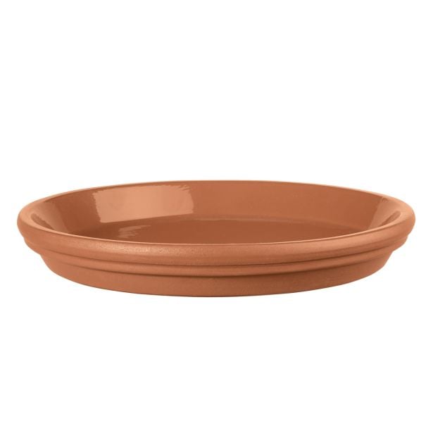 GLINENI PODSTAVEK ZALONEC DEROMA 23 CM TERRACOTTA ZA LONEC PERFETTO 24 CM