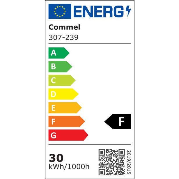 LED ZUNANJI REFLEKTOR COMMEL 30W ECONOMY LINE SMD ČRN S SENZORJEM