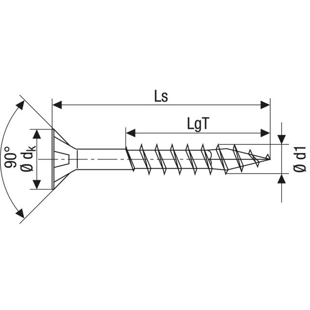 RF UNIVERZALNI VIJAK SPAX A2 TRX 5X60 ZAV=125KOS