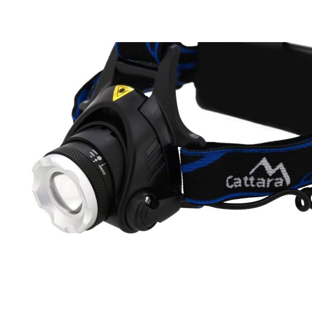 BATERIJSKA SVETILKA CATTARA NAGLAVNA LED ZOOM 570 LM