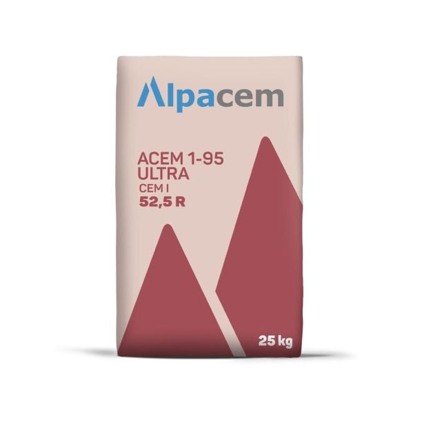 CEMENT SALONIT ACEM 1-95 ULTRA 52.5 R 25 KG 64 VREČ/PALETA