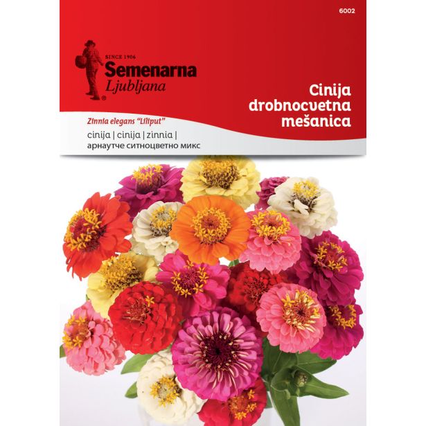 CINIJA SEMENARNA DROBNOCVETNA MIX 6002