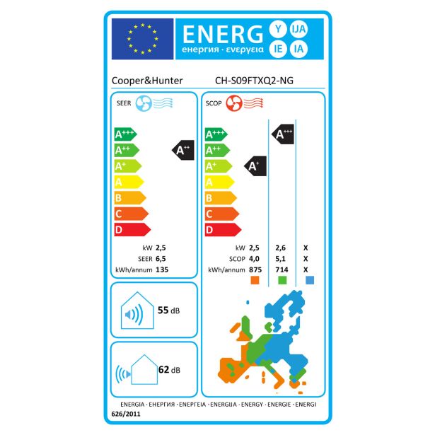 COOPER&HUNTER KLIMATSKA NAPRAVA VERITAS 2 CH-S09FTXQ2-NG WIFI 2,6 KW