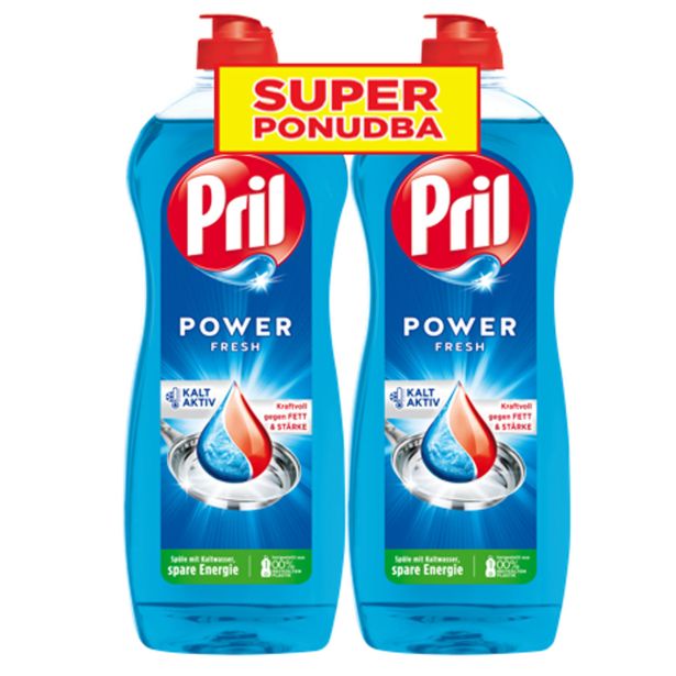 DETERGENT-ROČNO POMIVANJE HENKEL LCH PRIL 2X750ML FRESH