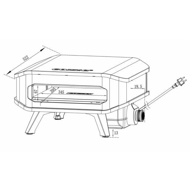 ELEKTRIČNA PEČ ZA PICO COZZE 2,2 KW 34 CM