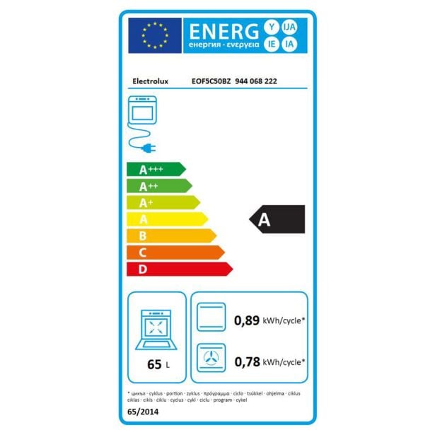 VGRADNA PEČICA ELECTROLUX EOF5C50BZ