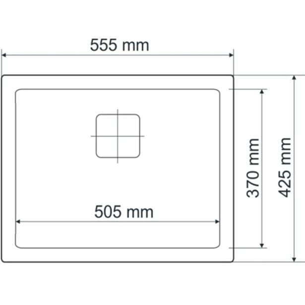 GRANITAL POMIVALNO KORITO SINK SOLUTION GRANITNA POSODA 60