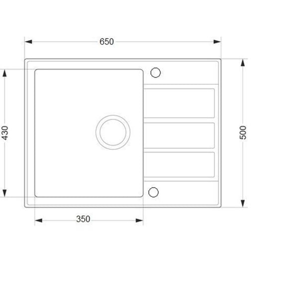 GRANITAL POMIVALNO KORITO SINK SOLUTION NATURA 15 PLUS BEŽ