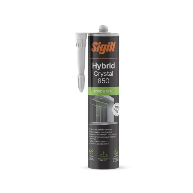 HIBRIDNA TESNILNA MASA SIGILL HYBRID CRYSTAL 850 290 ML TRANSPARENT