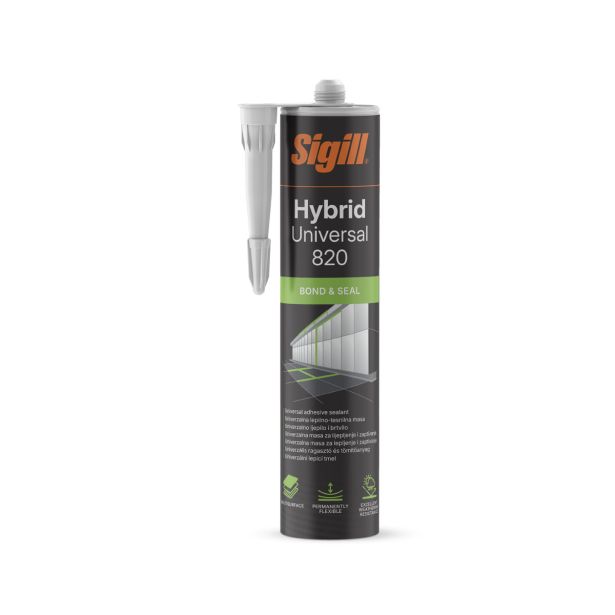 HIBRIDNA TESNILNA MASA SIGILL HYBRID UNIVERSAL 820 290 ML WHITE BOND&SEAL