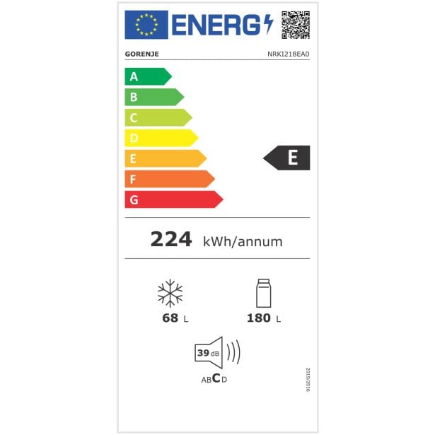 HLADILNIK IN ZAMRZOVALNIK GORENJE NRKI218EA0