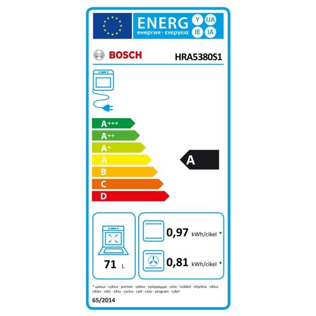 VGRADNA PEČICA BOSCH HRA5380S1