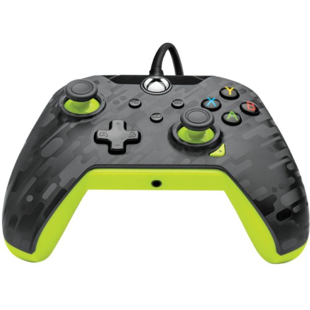 IGRALNI PLOŠČEK PDP XBOX CARBON - ELECTRIC (YELLOW) ŽIČNI