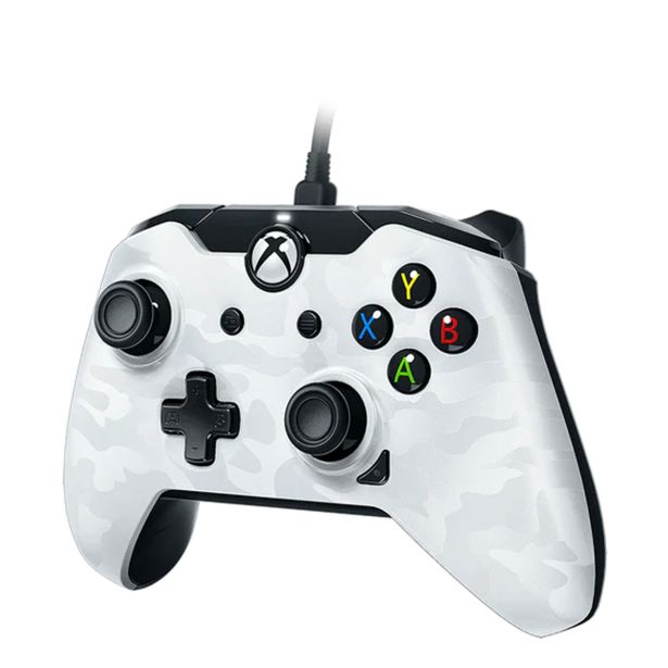 IGRALNI PLOŠČEK PDP XBOX ŽIČNI WHITE CAMO