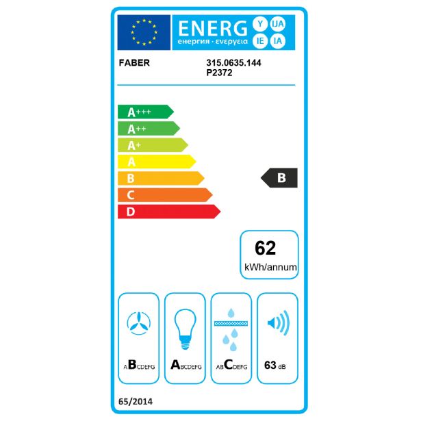 IZVLEČNA KUHINJSKA NAPA FABER MAXIMA EV8 LED AM/X A60