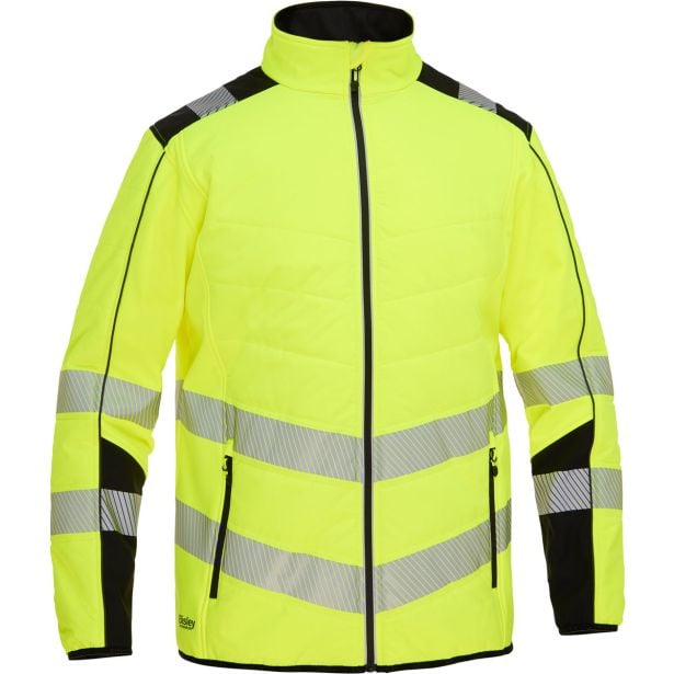 JAKNA BISLEY HI VIS ROBEY SOFTSHELL RUMENA 2XL