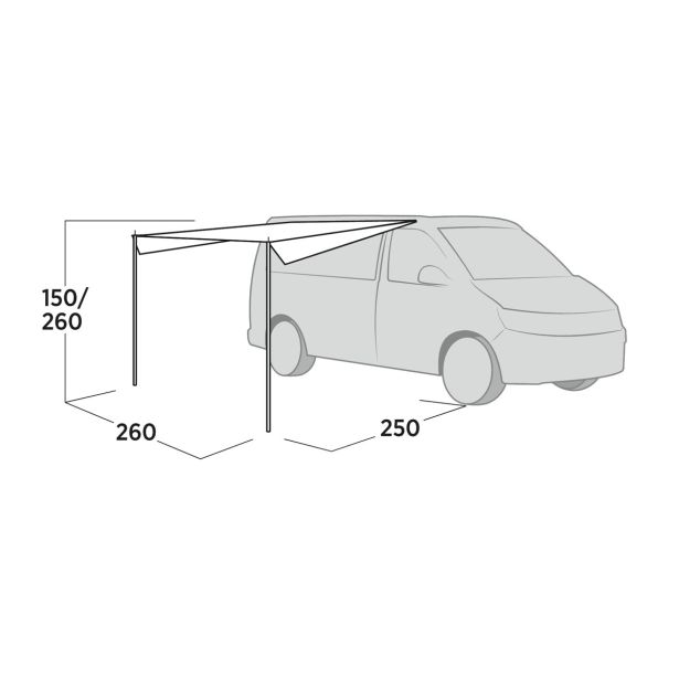 KARAVANING EASY CAMP TENDA ZA VOZILA VOSS CANOPY