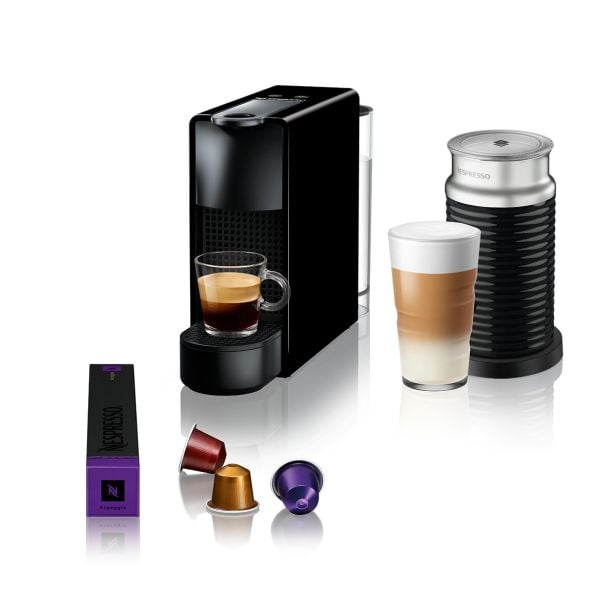 KAVNI AVTOMAT, KAPSULE NESPRESSO ESSENZA MINI ČRN & AEROCCINO