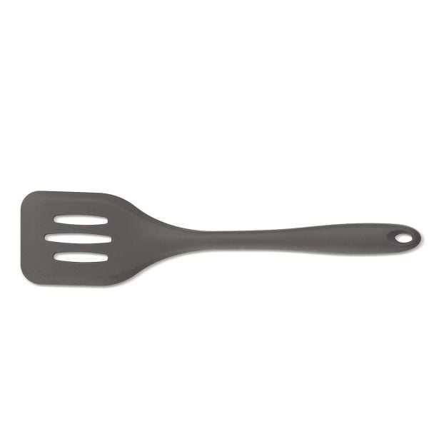 KUHINJSKI PRIPOMOČEK KELA PERFORIRANA SPATULA TOM 29X7CM SILIKON SIVA