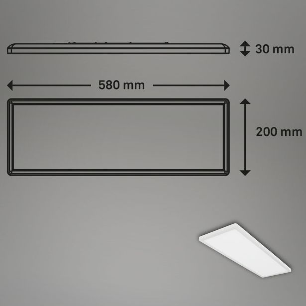 LED PANEL BRILONER 22W NW BEL ROB DIREKT / INDIREKT