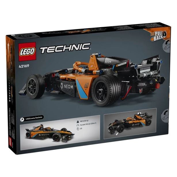 LEGO' TECHNIC' 42169 NEOM MCLAREN FORMULA E RACE CAR