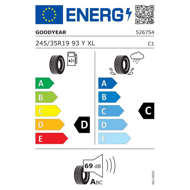 LETNA PNEVMATIKA GOODYEAR 245/35R19 93Y XL FR EAGLE F1 ASYMMETRIC MO