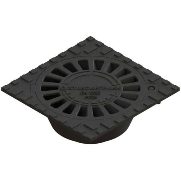 LTŽ TALNI SIFON 2PR-PRO DIMENZIJE 300X300MM S PROTIZDRSNO DESIGN REŠETKO, IZTOK DN110,OBREM.RAZ.M125