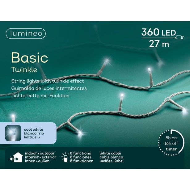 LUČKE LUMINEO BASIC 360L, HLADNO BELE B 2700 CM, 8 FUNK., UTRIP.