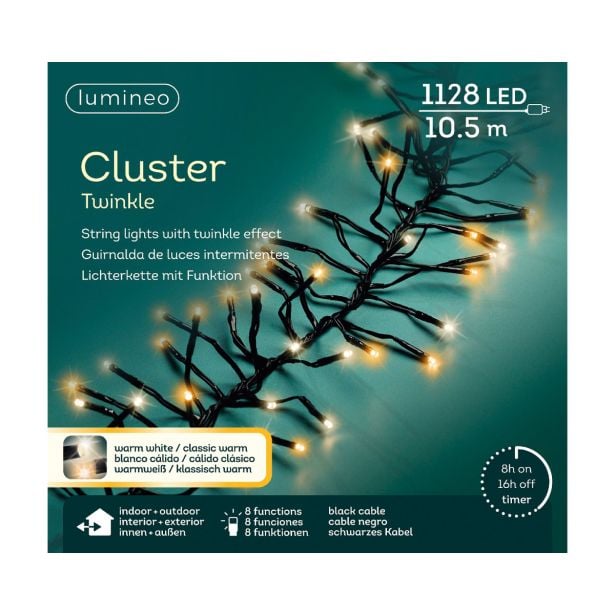 LUČKE LUMINEO CLUSTER 1128L TOP/HLA B Č 1050 CM, 8 FUNK., UTRIP.