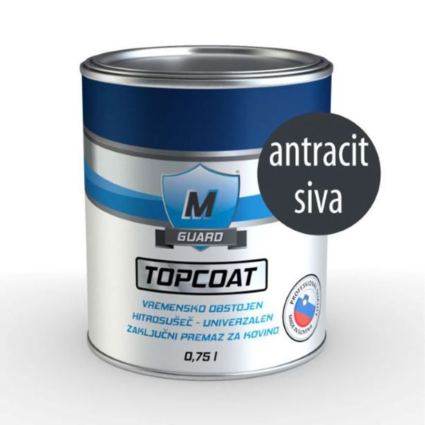 M-GUARD TOPCOAT RAL 7016 ANTRACIT SIVI SIJAJNI 0,75L