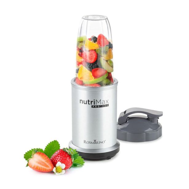 MEŠALNIK BLENDER ROSMARINO NUTRI MAX PRO 1000 SREBRN