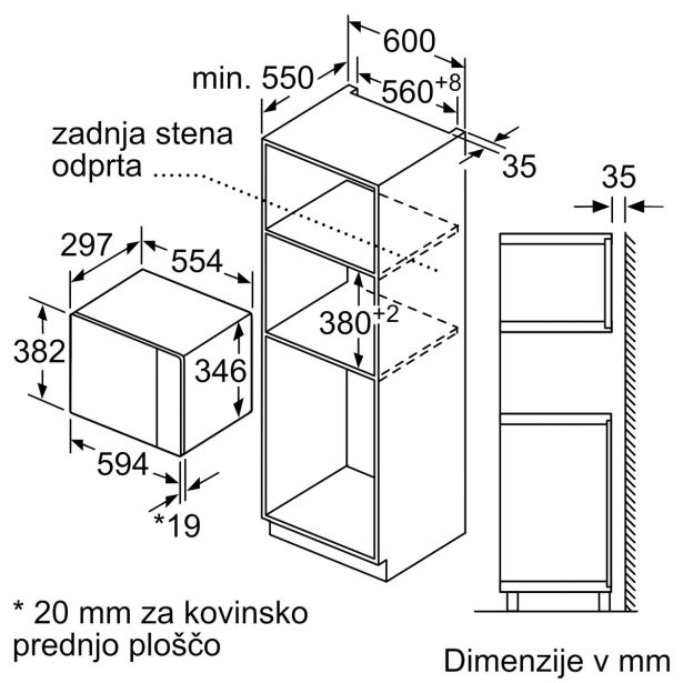 MIKROVALOVNA PEČICA BOSCH BFL520MB0