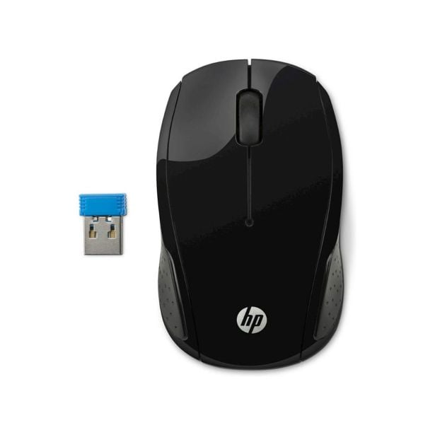 MIŠKA/KAZALNIK HP 200 BLACK WIRELESS MOUSE