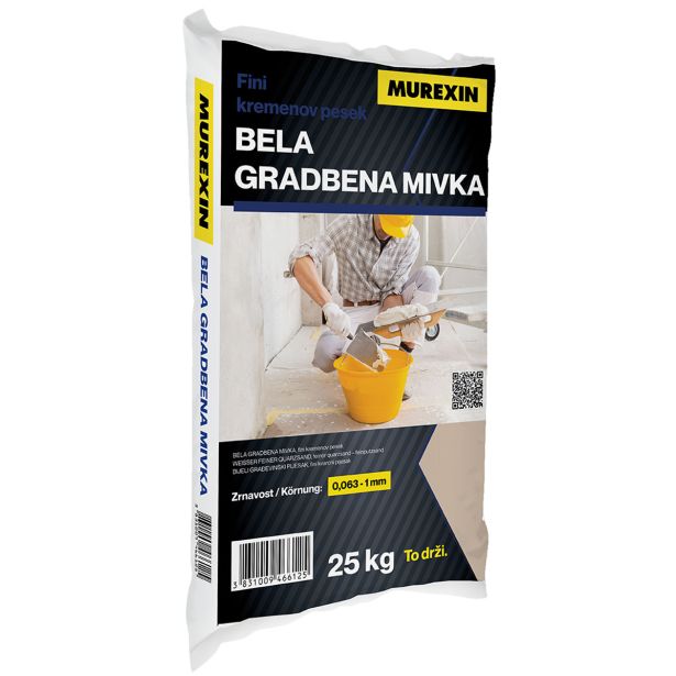 MIVKA MUREXIN BELA GRADB. 0.063-1.0 MM 25 KG