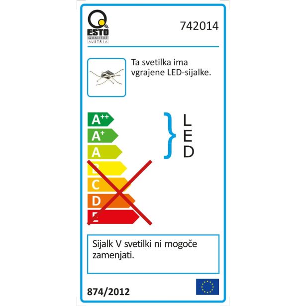 NADGRADNA STROP. SVETILKA ESTO SINUS 1X16W SMD-LED