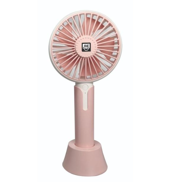 NAMIZNI VENTILATOR SHE AROMA ROČNI 10 CM ROZA