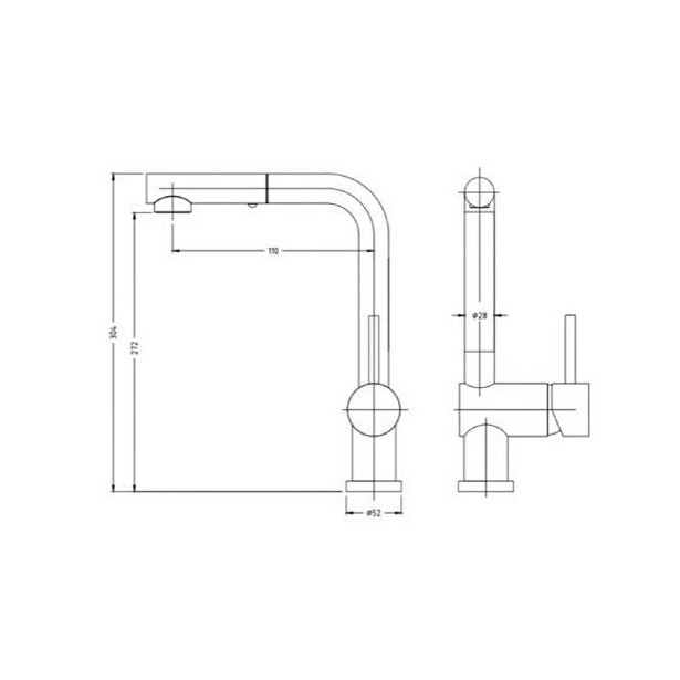 NERJAVNO POMIVALNO KORITO SINK SOLUTION MONACO LEVI SET Z ARMATURO