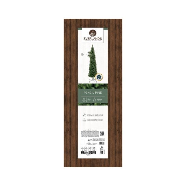 NOVOLETNA JELKA EVERLANDS 150 CM ZELENA PENCIL PINE