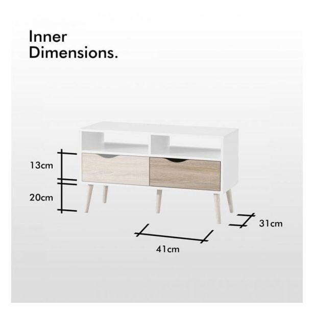 OMARICA VONHAUS TV KOTO 99X39X58, HRAST