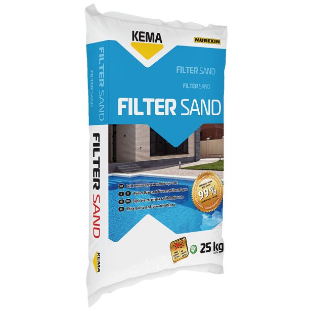 PESEK, NARAVNI FILTER MUREXIN SAND 80 / 0.4-0.8MM 25KG SUHI / ZA BAZENE