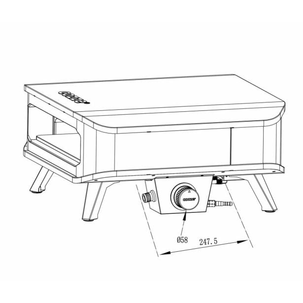 PLINSKA PEČ ZA PICO COZZE 8KW 43 CM