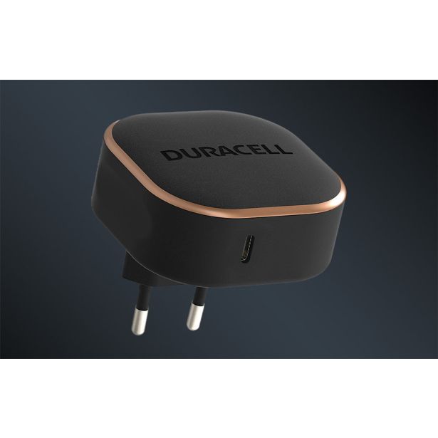 POLNILNIK ZA GSM DURACELL USB-C PD 20 W ČRN