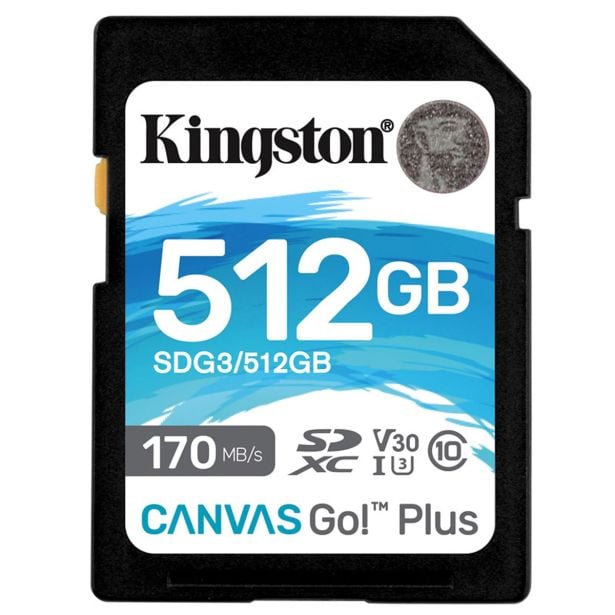 POMNILNIŠKA KARTICA KINGSTON SDXC 512GB SDG3/512GCANVAS GO PL