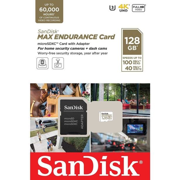 POMNILNIŠKA KARTICA SANDISK 128GB MAX ENDURANCE