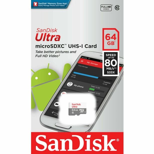 POMNILNIŠKA KARTICA SANDISK SAN 64GB MICRO SDHC